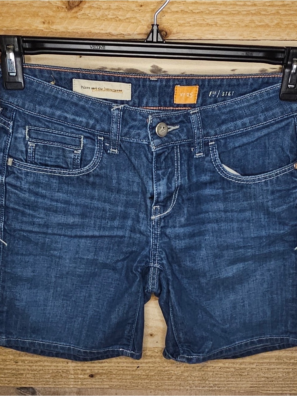 Pilcro Dark Blue Denim Shorts